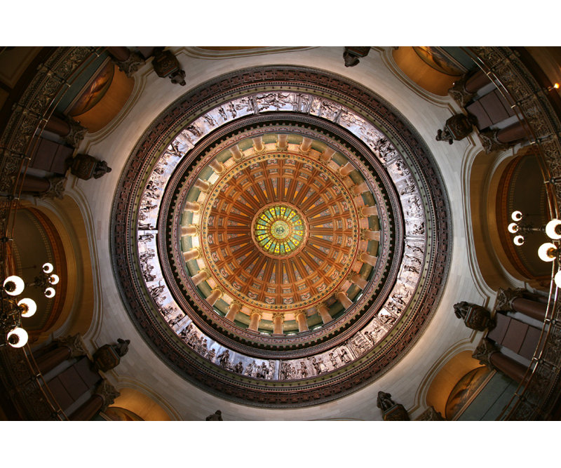 Illinois State Capitol Dome, H 12 po x l 18 po