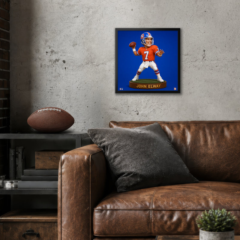 Figurine à tête branlante NFL-FGA Denver Broncos John Elway 07, 30 x 30 cm, édition spéciale retraitée, NFL Denver Broncos