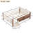 Kids Full Solid Wood Floor Bed with Bookcases, Cute Stairs and Guardrails-1858845795-1858845806