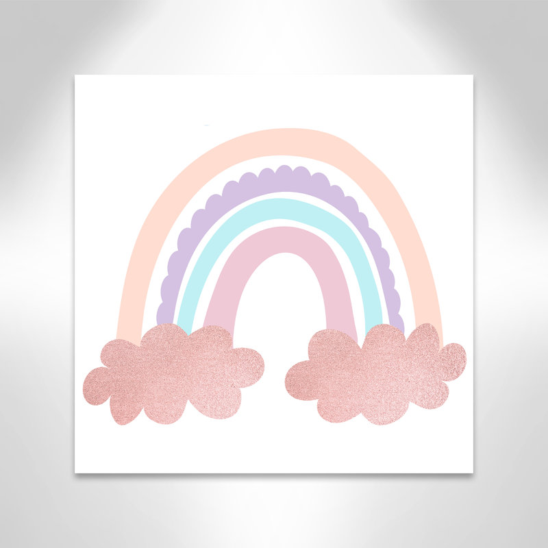 Arc-en-ciel 2, H 24 po x l 24 po x P 1,5 po, Toile
