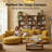 125" Curved Boucle Sectional Sofa With Chaise And 7 Pillows-1024174248-1024174254