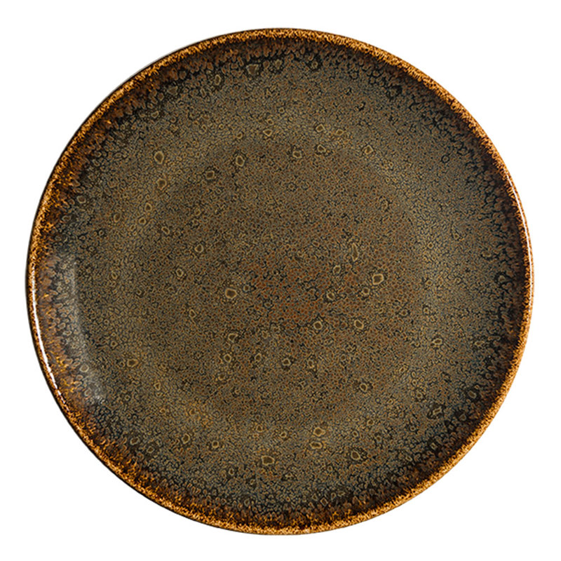 Dhara 12" Dinner Plate, Brown
