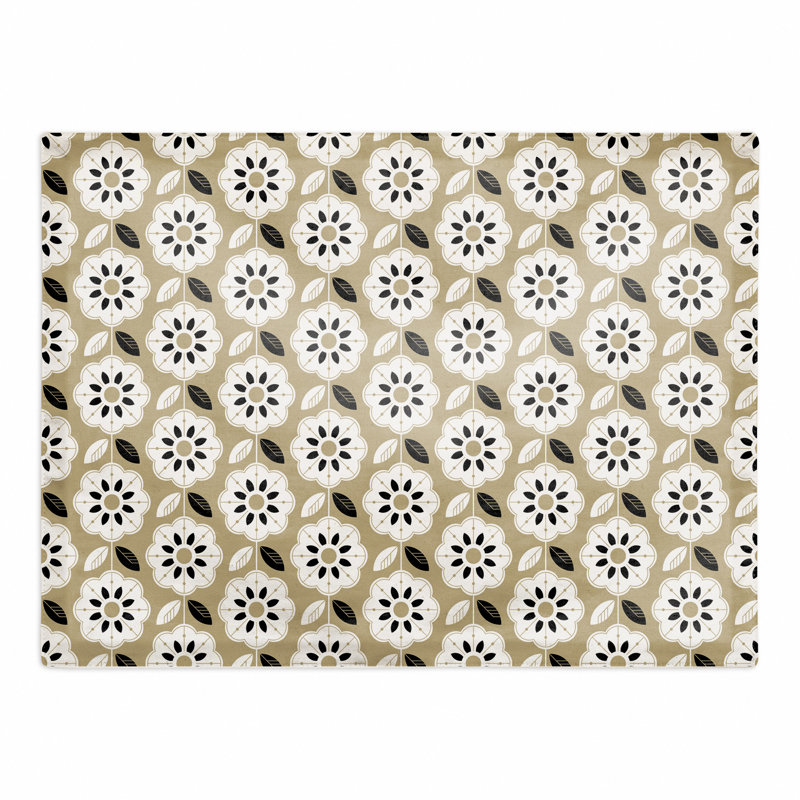 Polyester Floral Rectangle Placemat