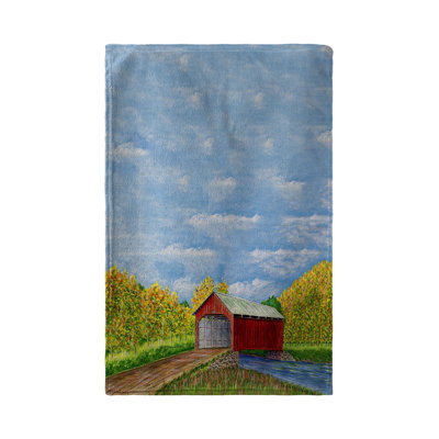 Serviette de thé recouverte de pont