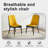 Anareli Tufted Upholstered Faux Leather Side Chair Dining chair-818729253