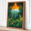 Mountain Through Jungle Tropical - Wrapped Canvas-339382177-339382184