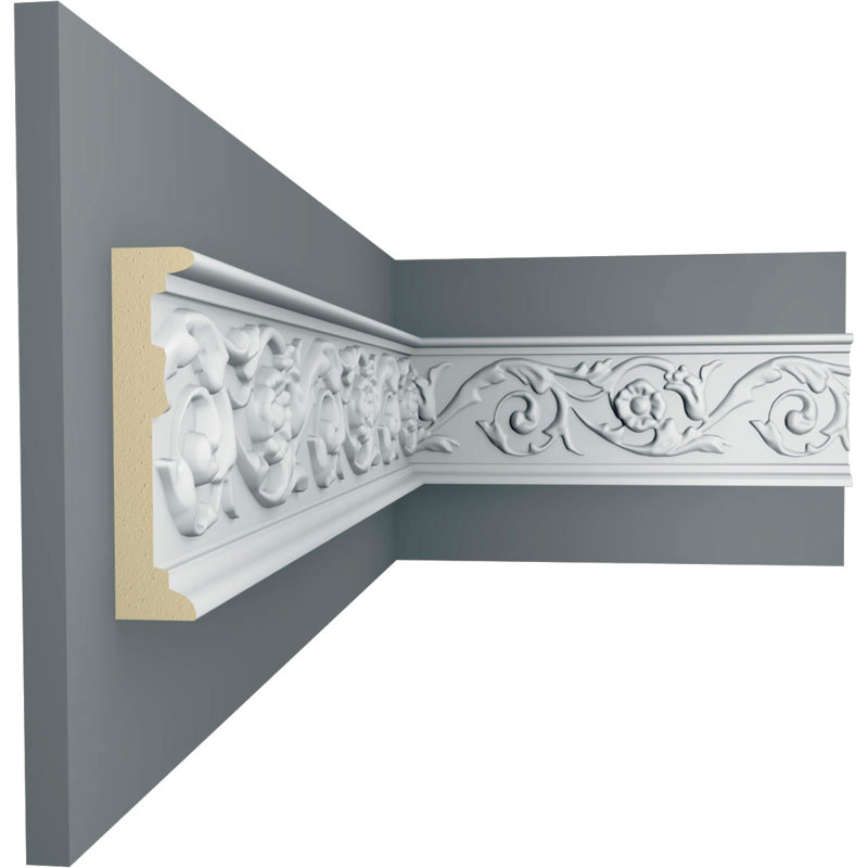 Rail 3 pi H 3 3/4 po x P 3/4 po x L 94 1/2 po (répétition 5 7/8 po)