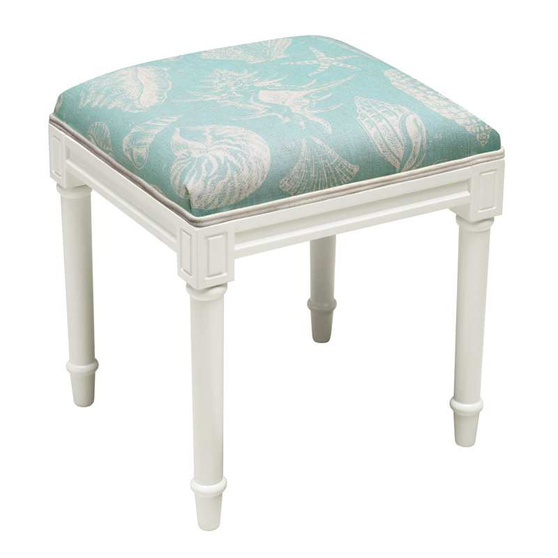 Tabouret de coiffeuse Abelard, Aigue-marine