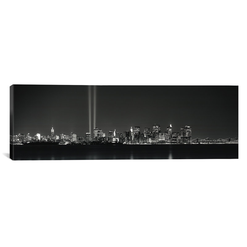 « new york », reproduction de photo sur toile, H 20 po x l 60 po x P 1,5 po, Toile tendue