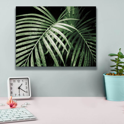  «Palm Fronds Green» par Debra Van Swearingen, art mural sur toile, 16 po x 12 po