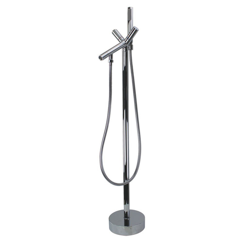 Anais 60'' x 30'' Freestanding Soaking Stone Bathtub with Faucet