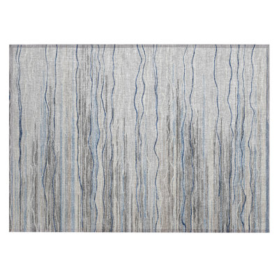 Machine Washable Indoor/Outdoor Chantille ACN996 Paprika Area Rug