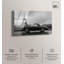 «Classic Car» et Eiffel Noir, photographie élégante en acrylique par Art Remedy, prête à être accrochée-115055201