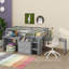Lit mezzanine avec bureau et tiroirs Jianah-512639395-512639396