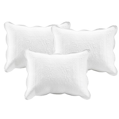 Lit de jour réversible 6 pièces - Bord festonné blanc, pour un sommeil paisible, ajustement pour matelas simple, housse, taies décoratives, housse de coussin avec sensation luxueuse, taille,