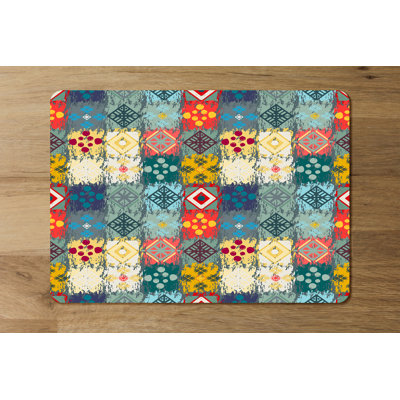 Cyrus Polyester-Coated Hardboard Geometric Rectangle Placemat