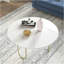 Plateau de table rond en verre trempé de 20 pouces avec design en marbre, plateau de remplacement et de couverture, table de salle à manger blanche, table de café, table de patio, convient pour l'intérieur et l'extérieur