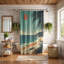 Retro Shoreline - Rideau de douche standard 1 pièce-1080443368