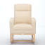 Chaise berçante avec pieds en bois massif-1675249533