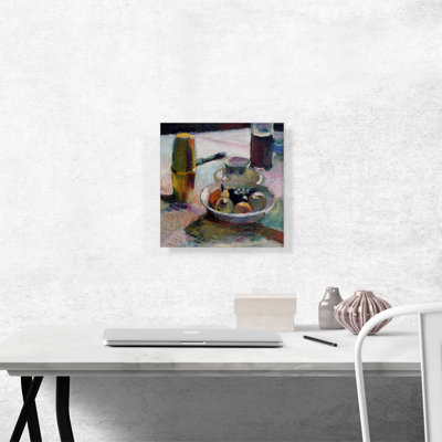 «Fruit and Coffeepot 1898» par Henri Matisse, reproduction d'art sur toile tendue