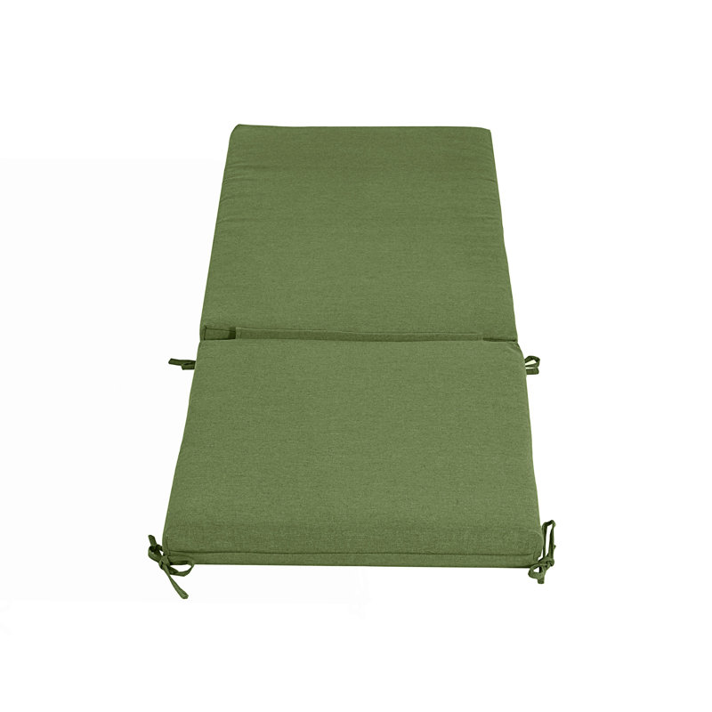 Outdoor Chaise Lounge Cushion For Ultimate Patio Relaxation, Green