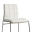 2 chaises de comptoir rembourrées blanches avec pieds - 2 indispensables pour la salle à manger