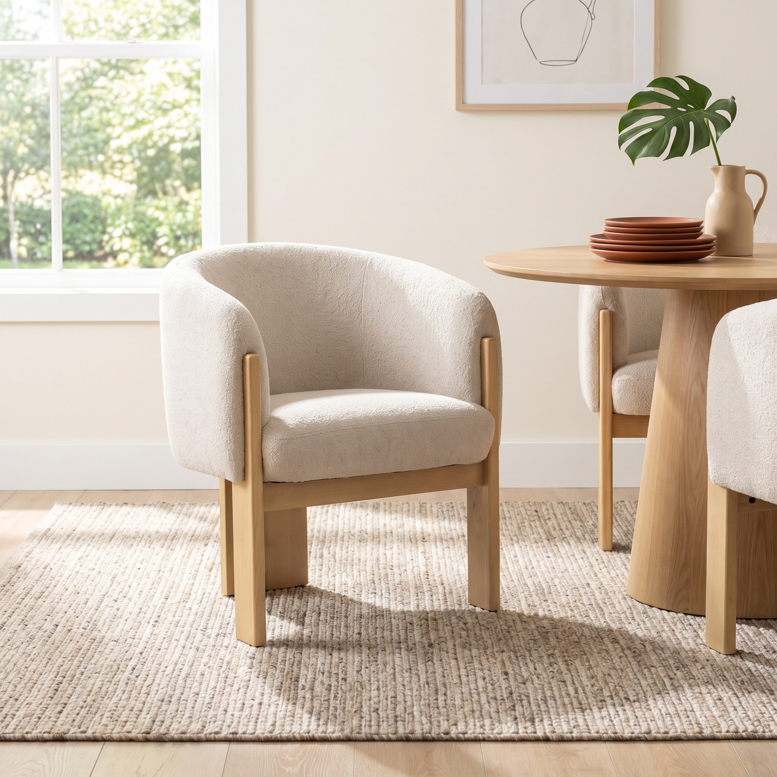 Eileen Dining Armchair, Tan