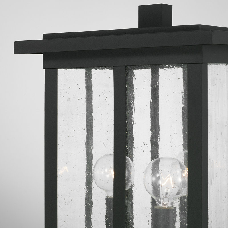 Lampadaire d'extérieur 3 lumières 3 lumières, Noir