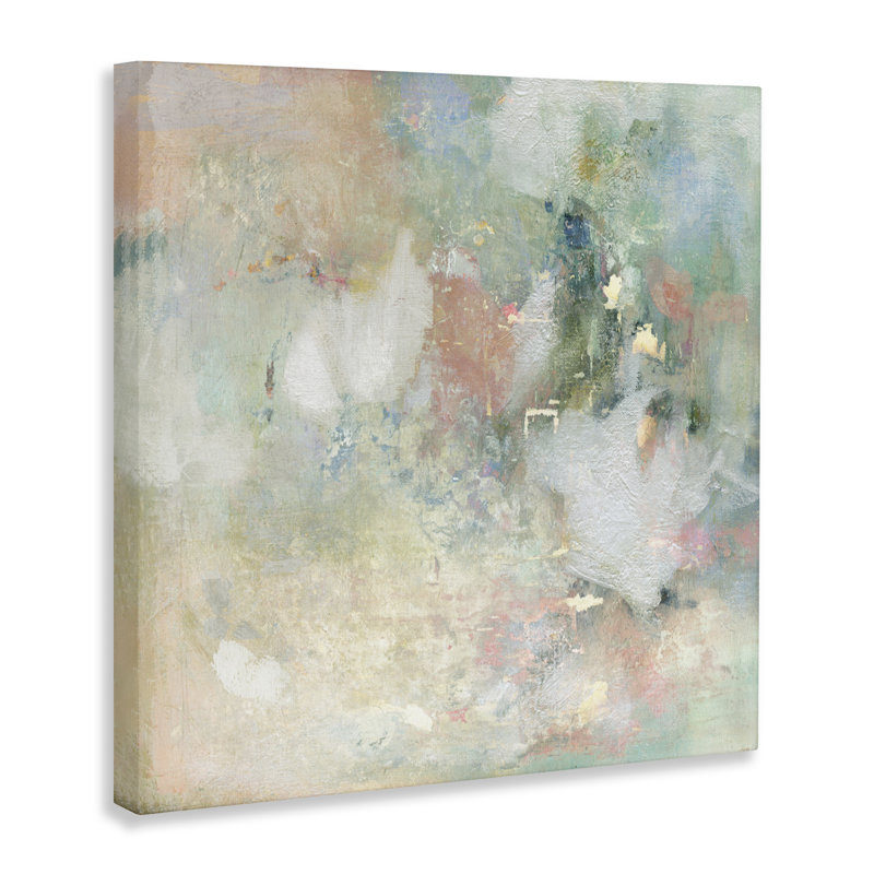 Serene Pastel Brushstroke Harmony Canvas, design by Carol Robinson, 30" H x 30" W