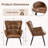 Modern Mid Century Accent Chair With Backrest & Metal Legs-1648502257