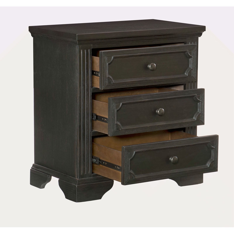 Table de chevet 3 tiroirs Traditional Design