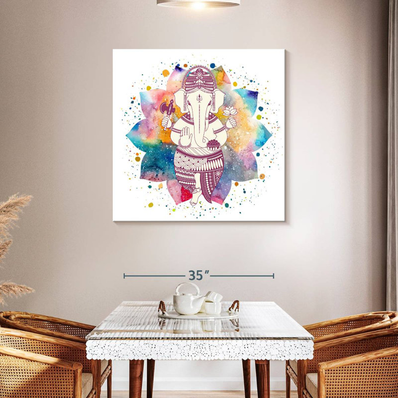 Éclaboussures de peinture, seigneur Ganesh