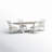 Bale 4 Person Trestle Dining Table Set-87531355