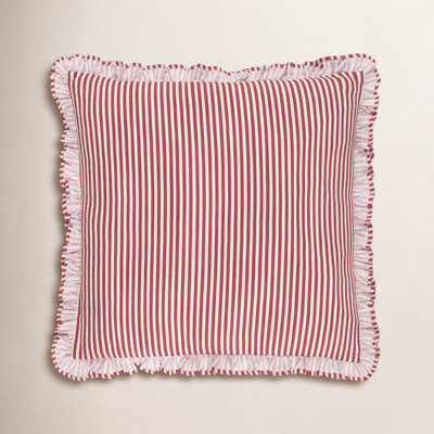 Weldon Striped Cotton Throw Pillow