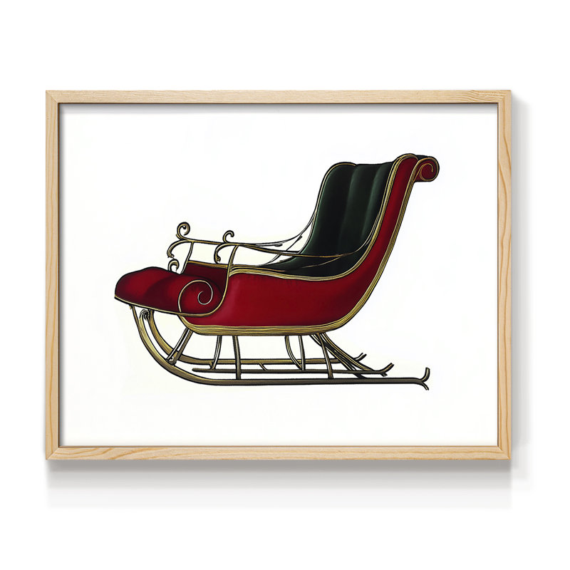 Art de Noël - DCCVII - Reproduction encadrée - Restickable, H 8 po x l 10 po, Naturel