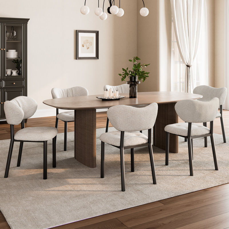 Ensemble de 2 chaises d'appoint rembourrées Nibbles