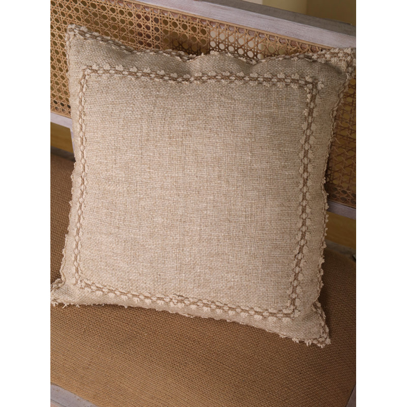 Housse de coussin en dentelle dentelle | Housse de coussin 20 x 20 tissée à la main Boho