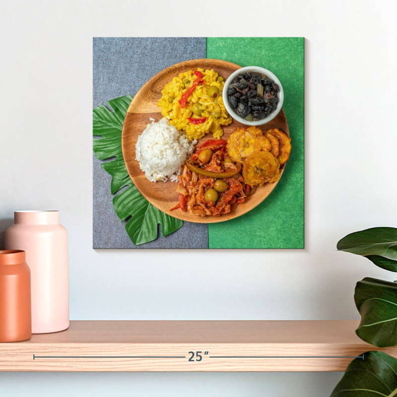 Assiette de nourriture cubaine Yarlin, H 16 po x l 16 po