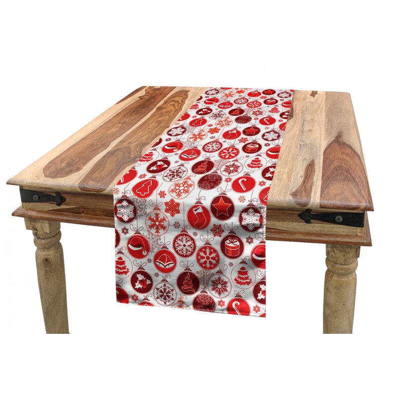 Geometric Christmas Table Runner, 120" x 16"