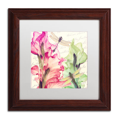 Jadaya «Dragonfly Morning II», impression encadrée