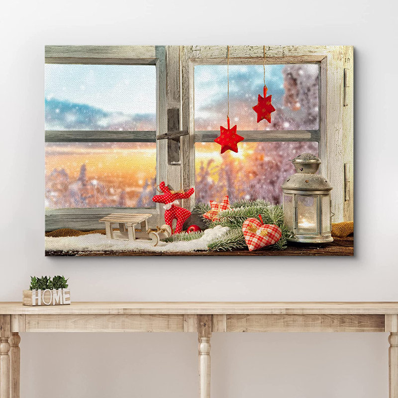 «Christmas Holiday Celebration», impression sur toile tendue, H 12 po x l 18 po x P 1,5 po