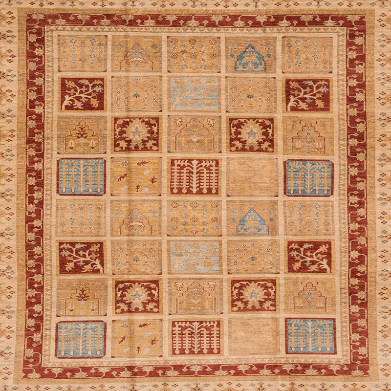 Abstract Indoor Rug, Square 3'