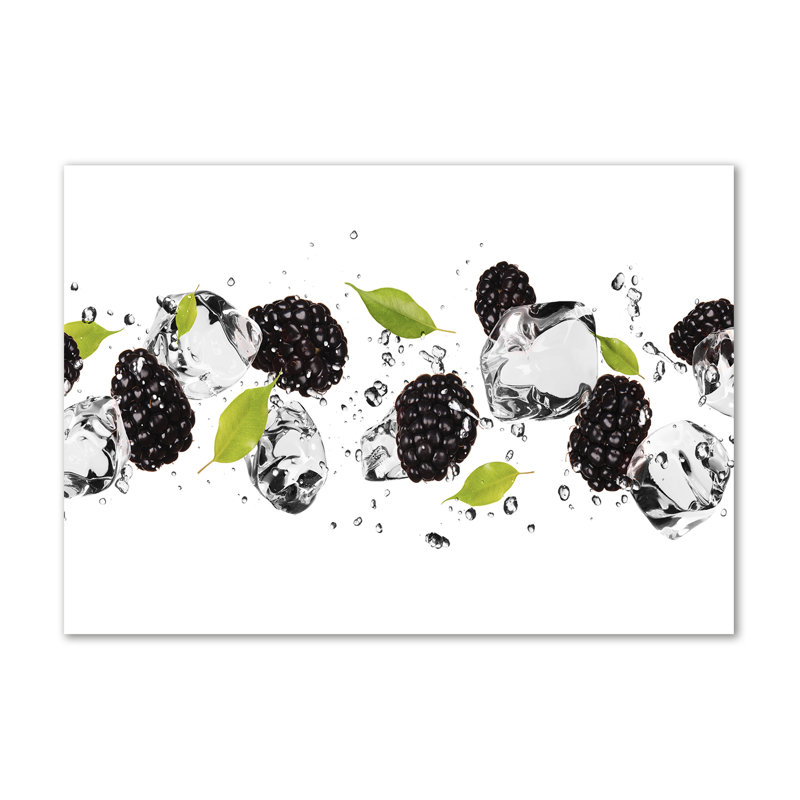 Sweet Cherries And Water - Wrapped Canvas Print