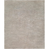 Linora Hand Knotted Linen Area Rug in Gray