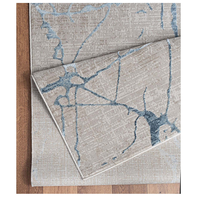 Rectangle Area Rug, Area Rug Like Cracked Wall, Rectangle 5'3" x 7'3"