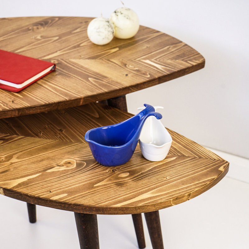 Dellaquila Solid Wood Modern Coffee Table, 35cm H x 38cm W x 69cm D