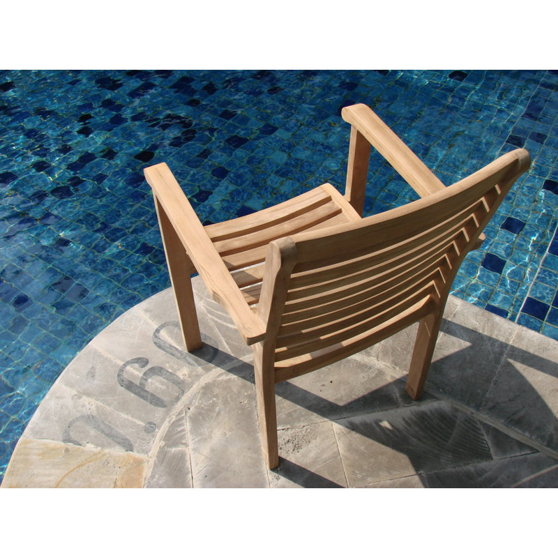 Hari Outdoor Teak Dining Armchair