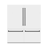 ZLINE Autograph 72 in. Black Stainless Refrigerator w/ Gray and Bronze Accents