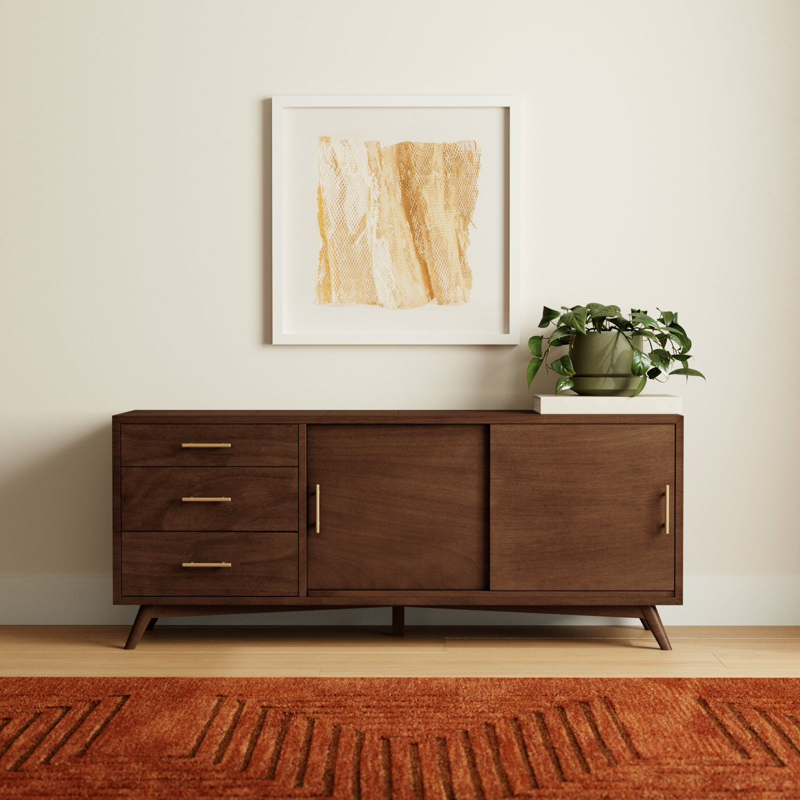 Williams 64" Media Console, Walnut