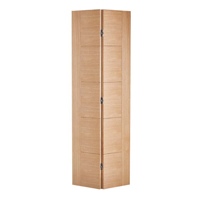 Vancouver Prefinished Oak Internal Bifold Door, 198.1cm H x 68.6cm W x 3.5cm D